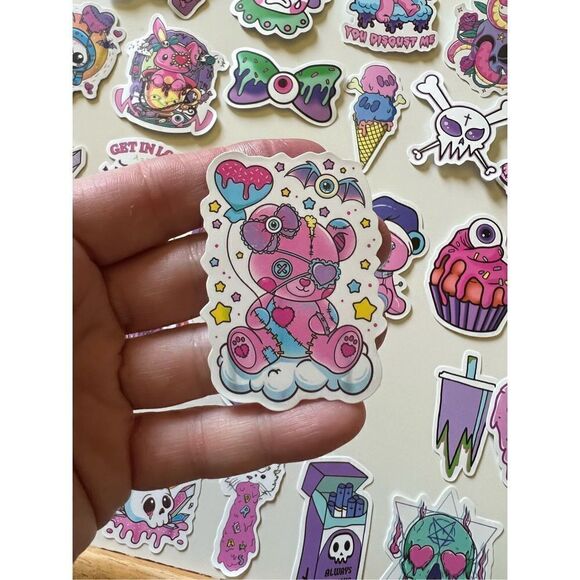 Pastel Gothic Graffiti Stickers 50 pk - Picture 5 of 5